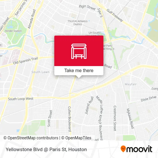 Mapa de Yellowstone Blvd @ Paris St