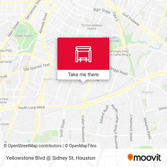 Yellowstone Blvd @ Sidney St map