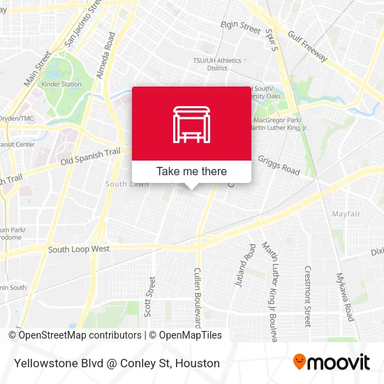 Yellowstone Blvd @ Conley St map