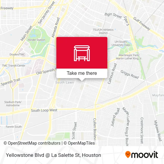 Mapa de Yellowstone Blvd @ La Salette St