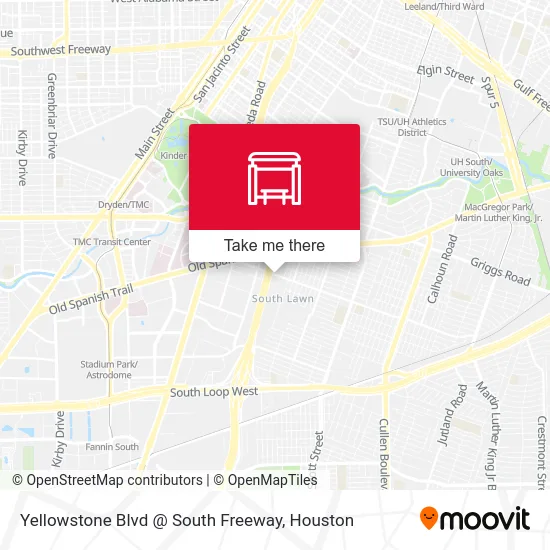Mapa de Yellowstone Blvd @ South Freeway