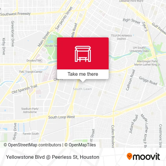 Mapa de Yellowstone Blvd @ Peerless St