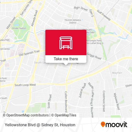 Yellowstone Blvd @ Sidney St map