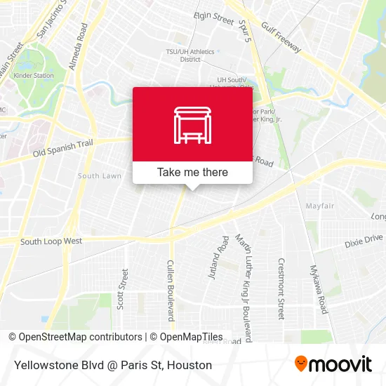 Mapa de Yellowstone Blvd @ Paris St