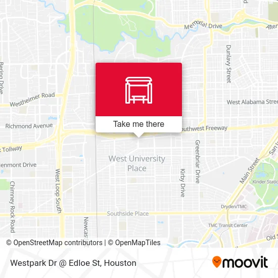 Westpark Dr @ Edloe St map