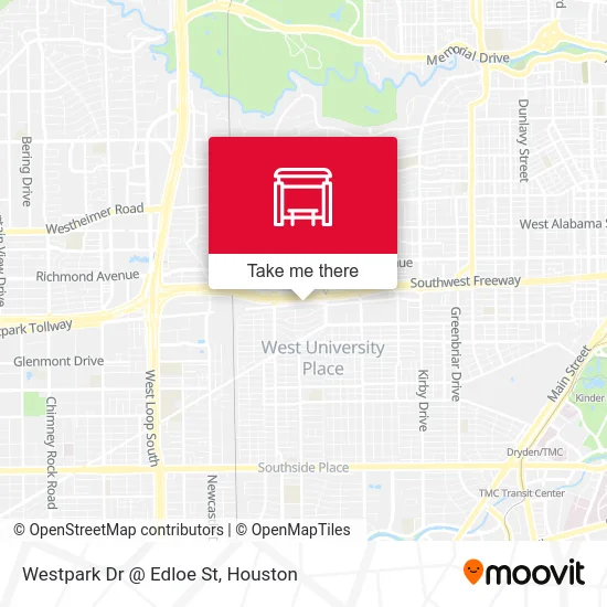 Westpark Dr @ Edloe St map