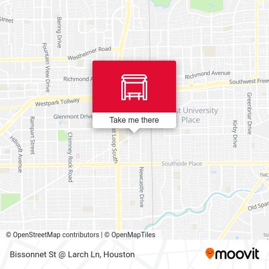 Bissonnet St @ Larch Ln map