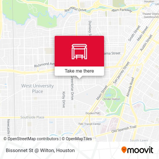 Bissonnet St @ Wilton map
