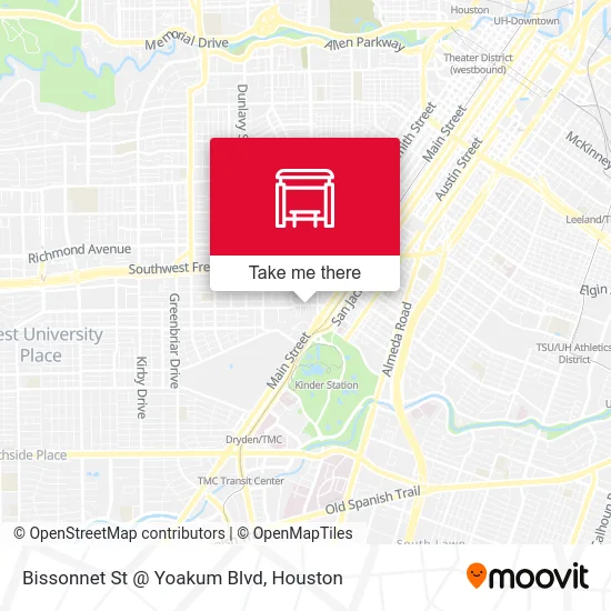 Mapa de Bissonnet St @ Yoakum Blvd