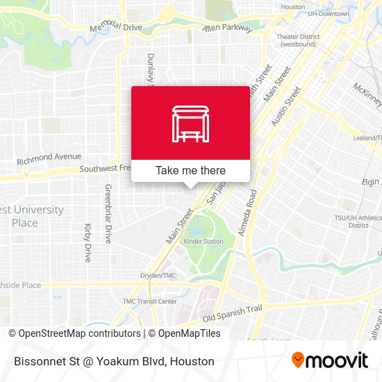 Mapa de Bissonnet St @ Yoakum Blvd
