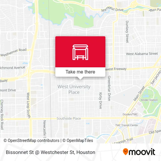 Mapa de Bissonnet St @ Westchester St