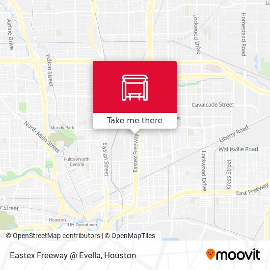 Eastex Freeway   @ Evella map