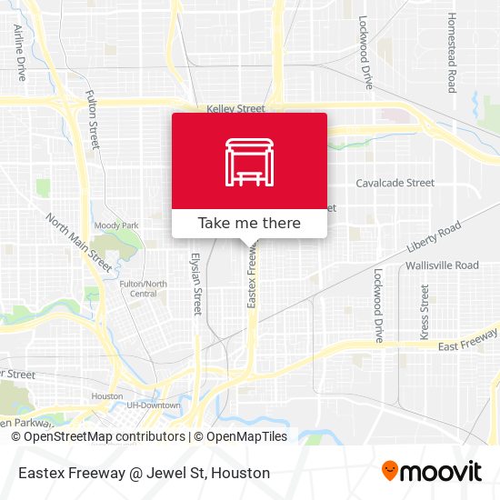 Eastex Freeway   @ Jewel St map