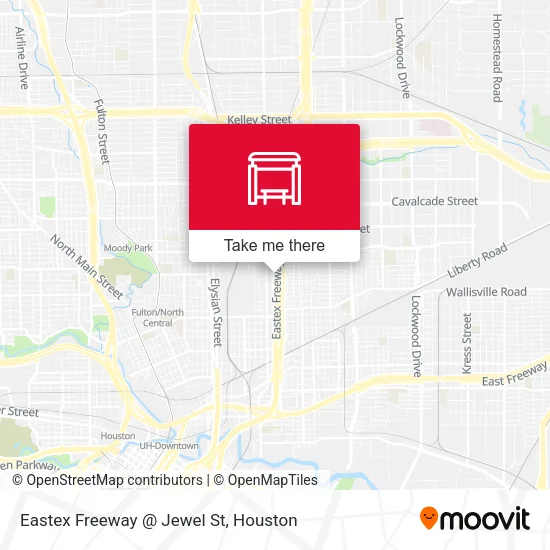 Mapa de Eastex Freeway   @ Jewel St