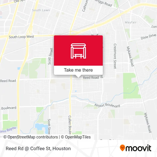 Reed Rd @ Coffee St map