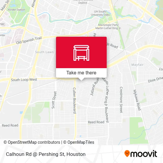 Mapa de Calhoun Rd @ Pershing St