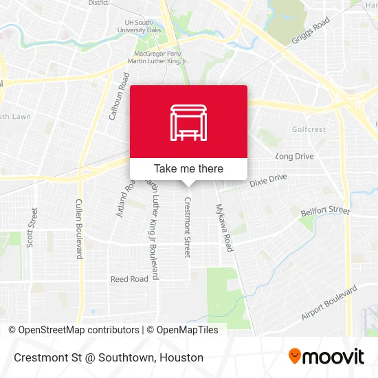 Crestmont St @ Southtown map