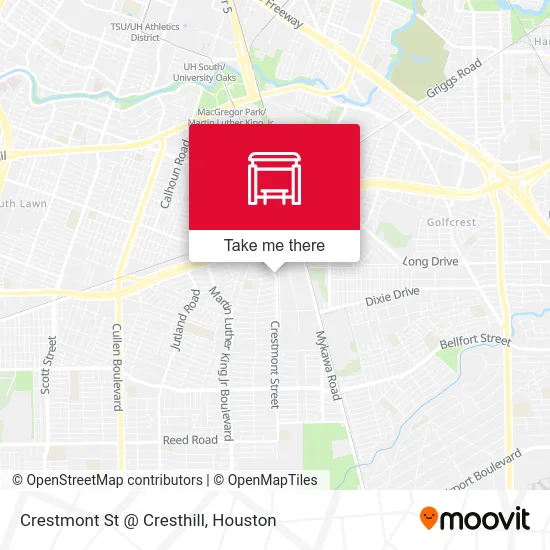 Crestmont St @ Cresthill map