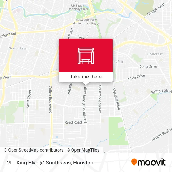 M L King Blvd @ Southseas map