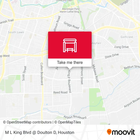 M L King Blvd @ Doulton D map