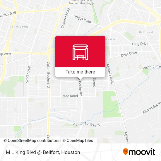 M L King Blvd @ Bellfort map