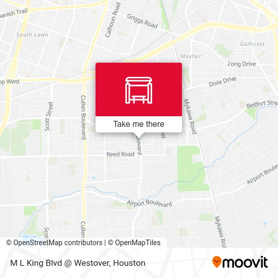 M L King Blvd @ Westover map