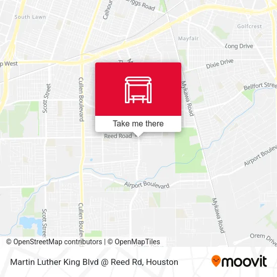 Martin Luther King Blvd @ Reed Rd map