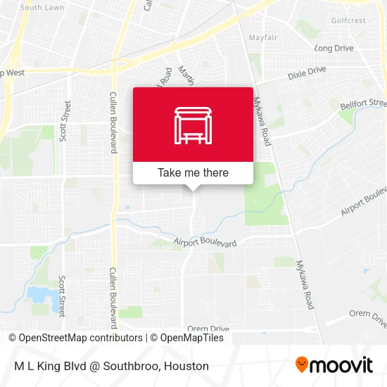 M L King Blvd @ Southbroo map
