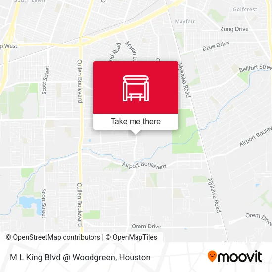 M L King Blvd @ Woodgreen map