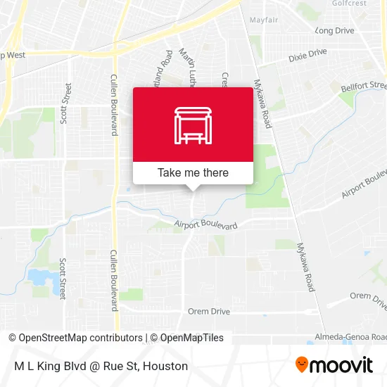 M L King Blvd @ Rue St map