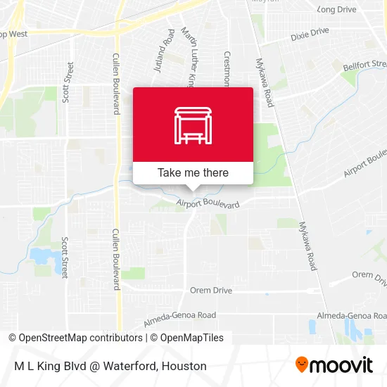 M L King Blvd @ Waterford map