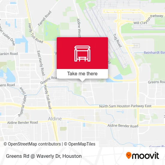 Greens Rd @ Waverly Dr map