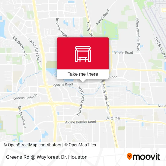 Greens Rd @ Wayforest Dr map