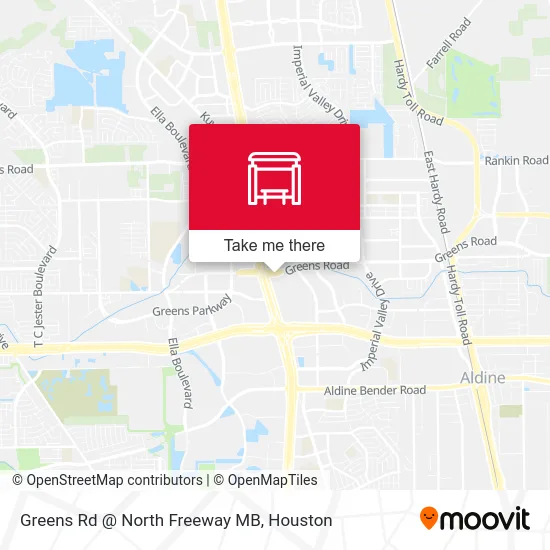 Mapa de Greens Rd @ North Freeway MB