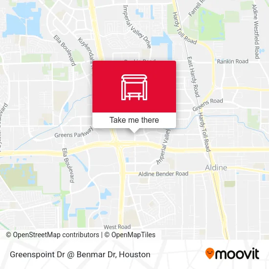 Greenspoint Dr @ Benmar Dr map