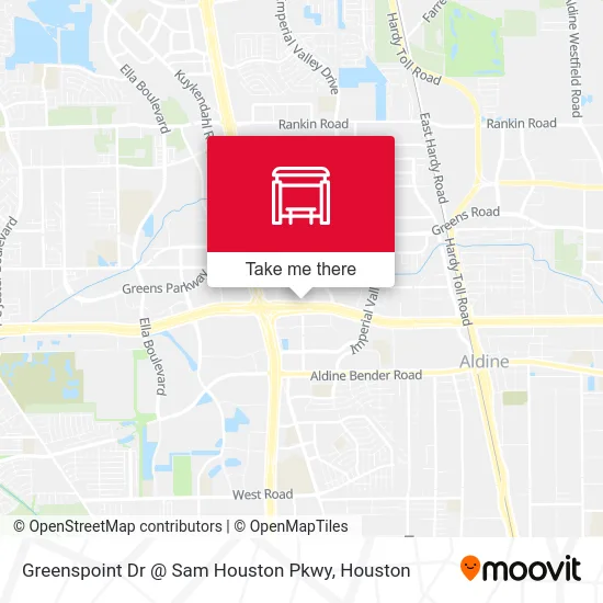 Greenspoint Dr @ Sam Houston Pkwy map