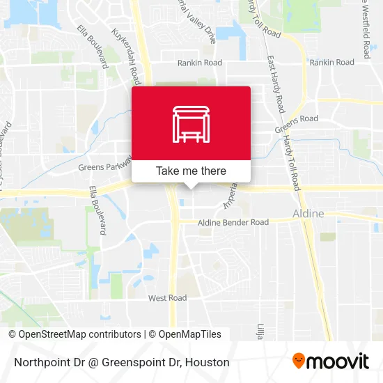Northpoint Dr @ Greenspoint Dr map