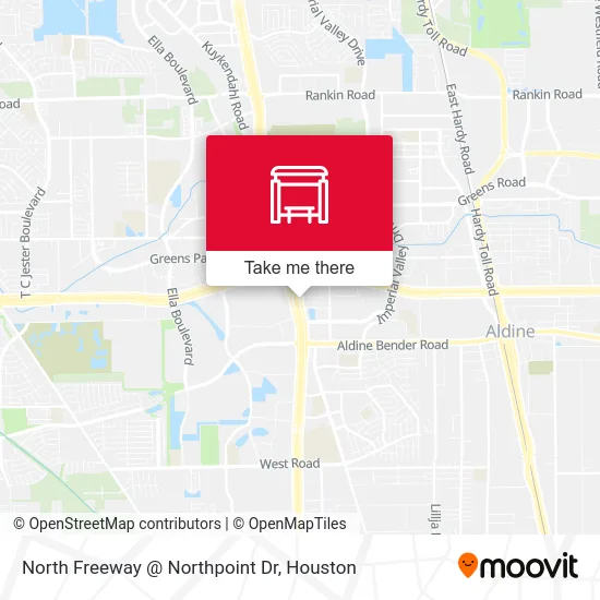 North Freeway   @ Northpoint Dr map