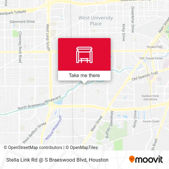 Mapa de Stella Link Rd @ S Braeswood Blvd