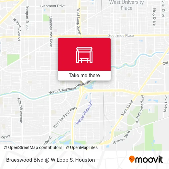 Mapa de Braeswood Blvd @ W Loop S