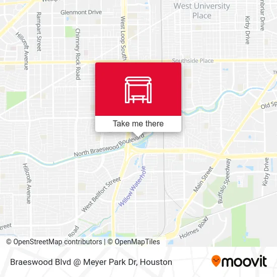 Mapa de Braeswood Blvd @ Meyer Park Dr