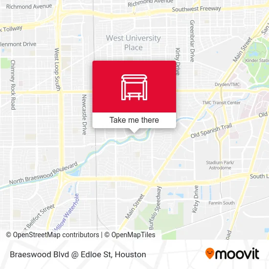 Braeswood Blvd @ Edloe St map