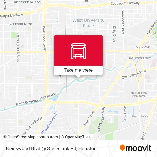 Mapa de Braeswood Blvd @ Stella Link Rd