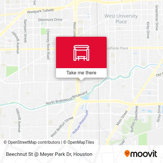 Beechnut St @ Meyer Park Dr map
