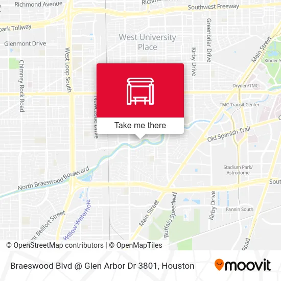 Mapa de Braeswood Blvd @ Glen Arbor Dr 3801