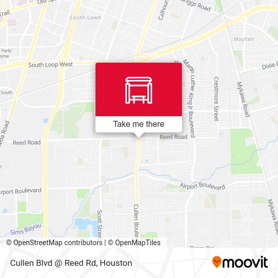 Cullen Blvd @ Reed Rd map