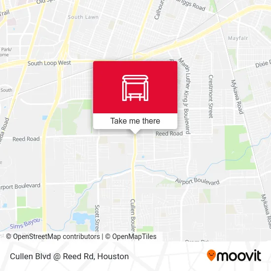 Mapa de Cullen Blvd @ Reed Rd