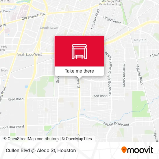 Cullen Blvd @ Aledo St map