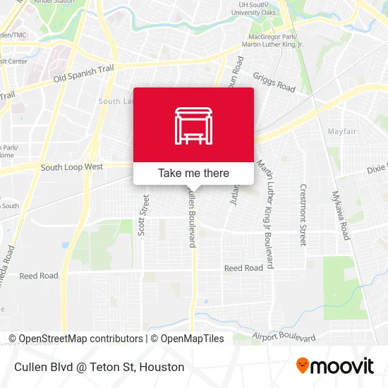 Cullen Blvd @ Teton St map