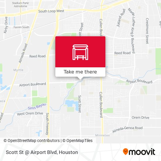 Scott St @ Airport Blvd map